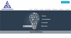 Desktop Screenshot of colegiosaomatheus.com.br
